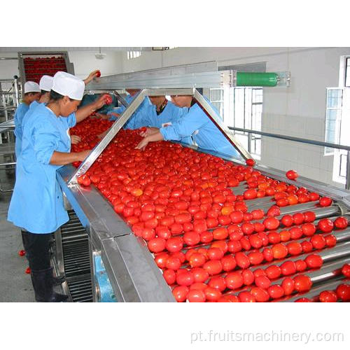 linha de produção de jam de morango